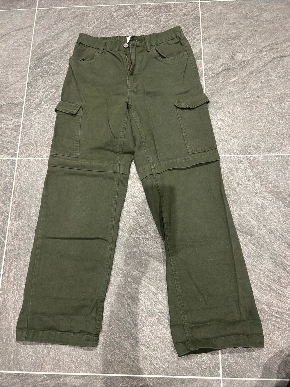 Ardene Olive Green Boyfriend Cargo Jeans